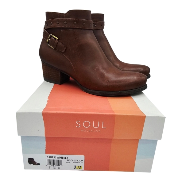 Soul Naturalizer Women's Carrie Whiskey Ankle Booties - Picture 1 of 13